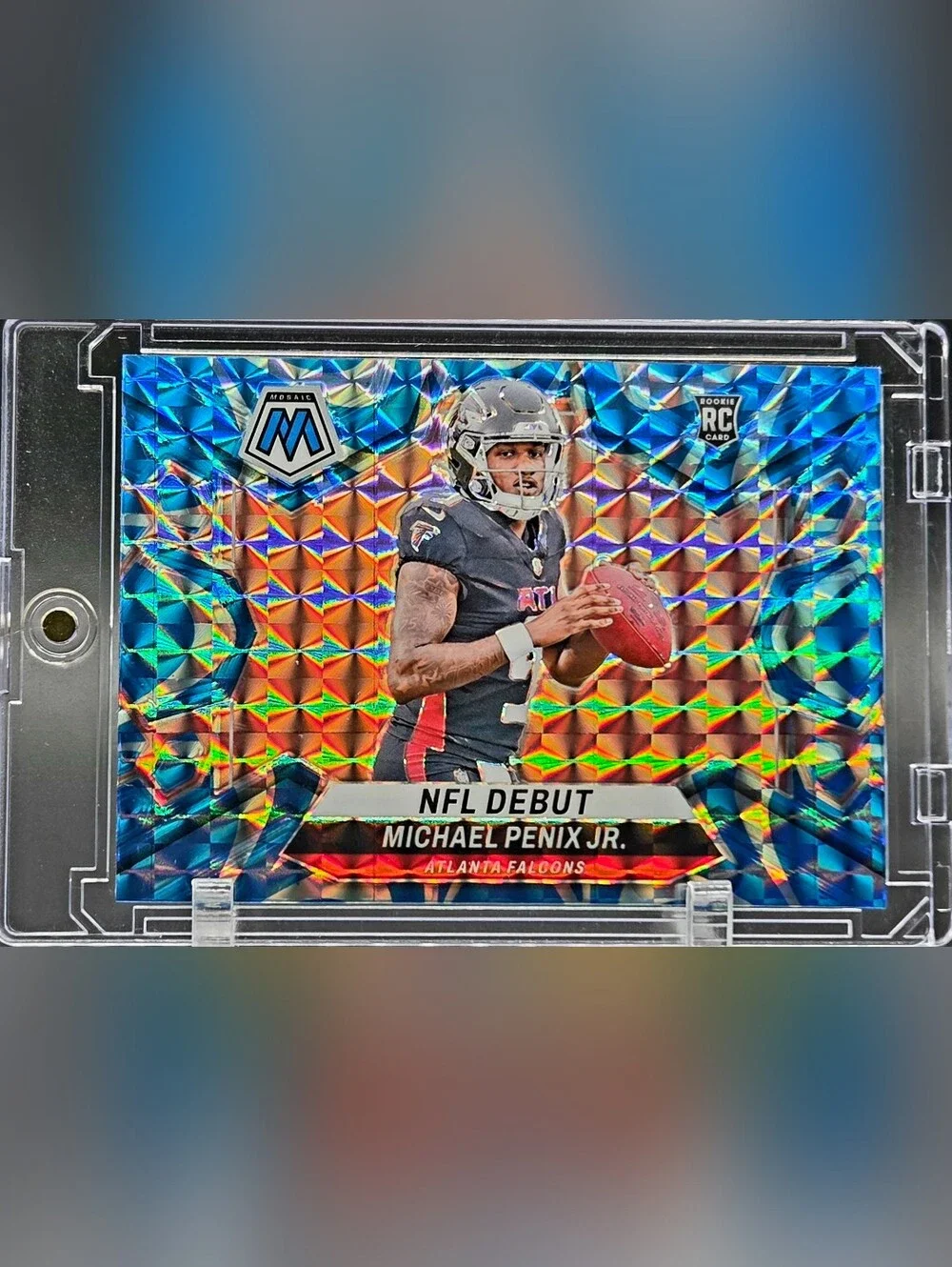 2024 Panini Mosaic - NFL Debut Michael Penix Jr. #274 Reactive Blue Mosaic Prizm